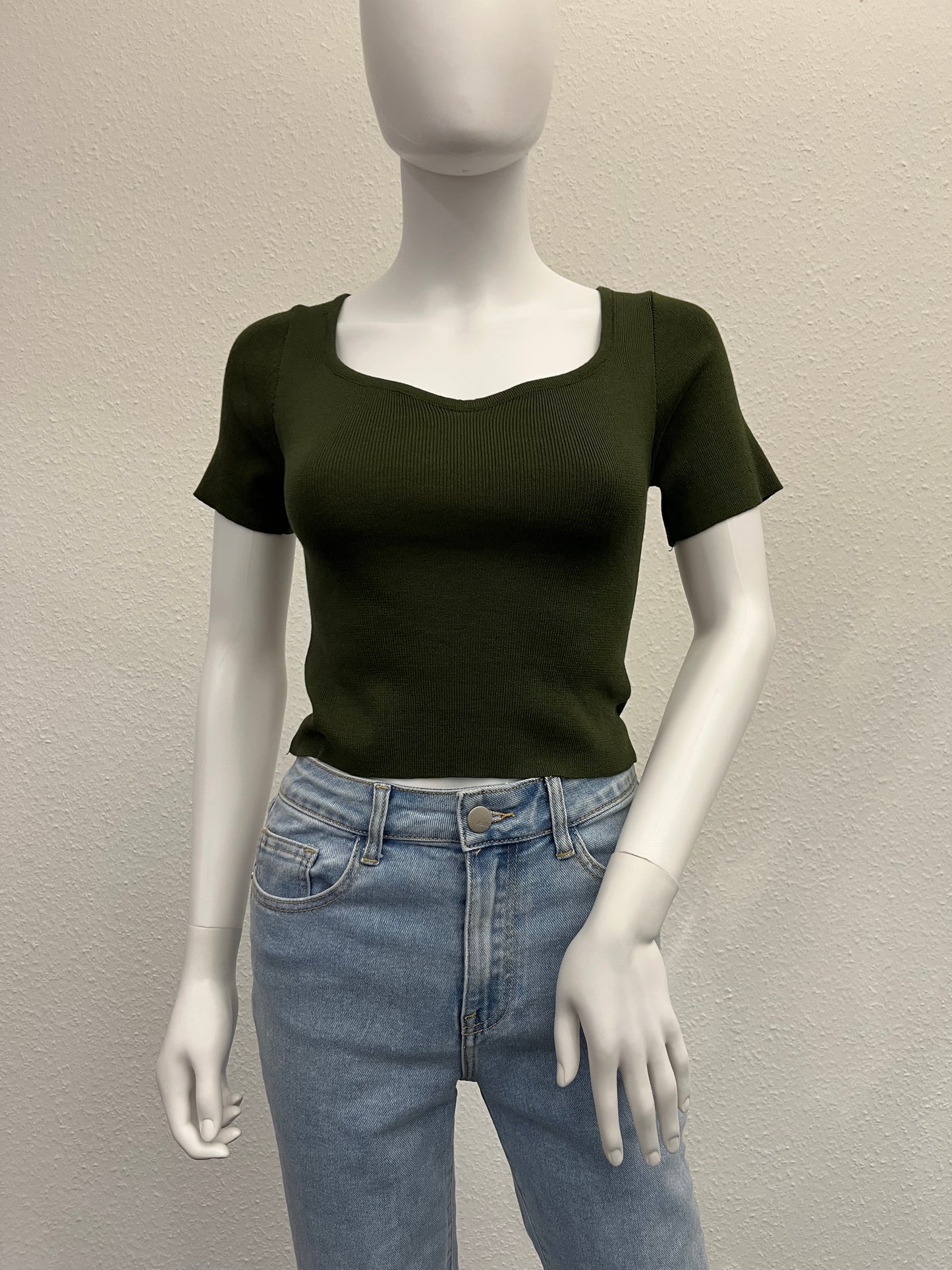 Crop T-Shirt "Khaki"