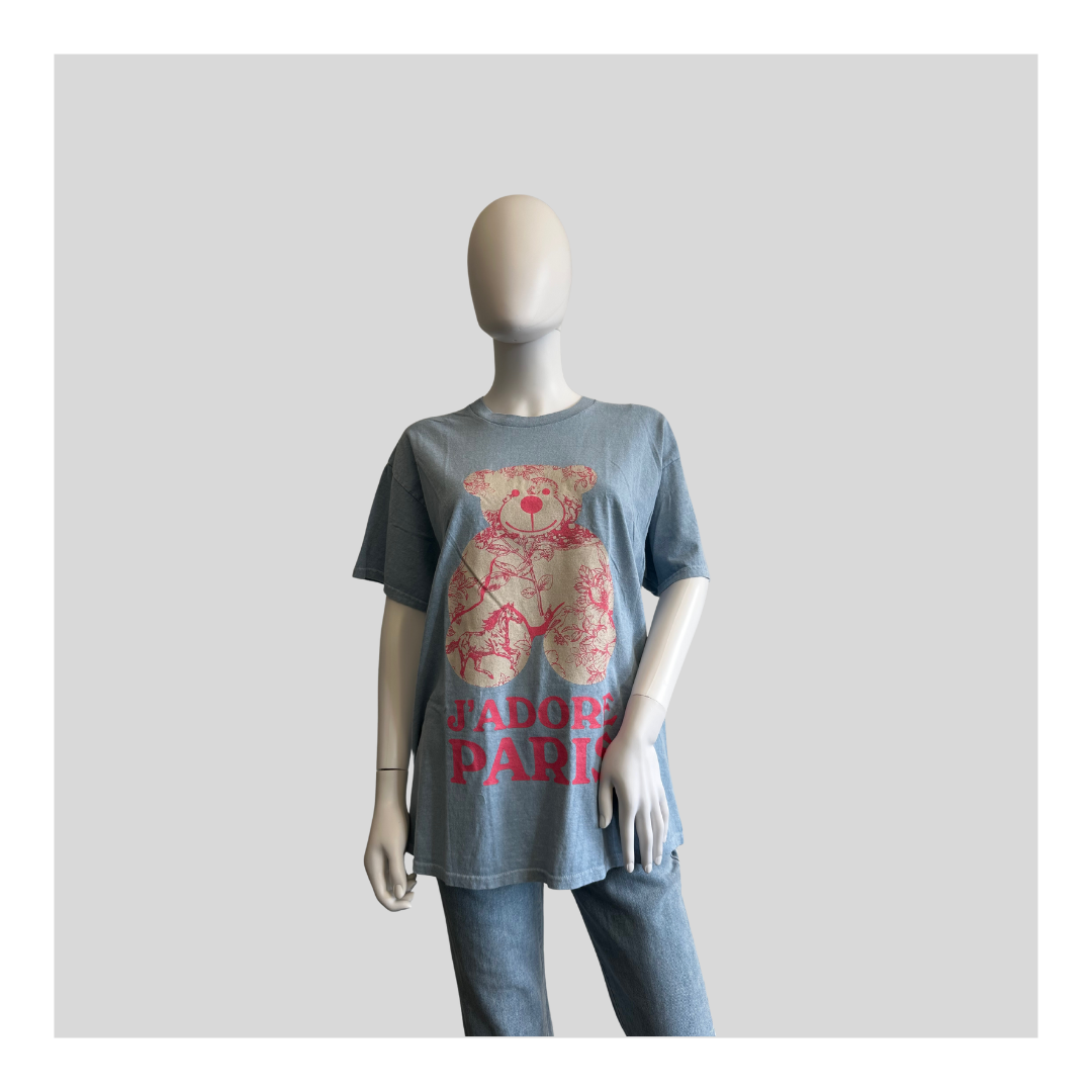 Hellblaues T Shirt „Bär“ 🤍