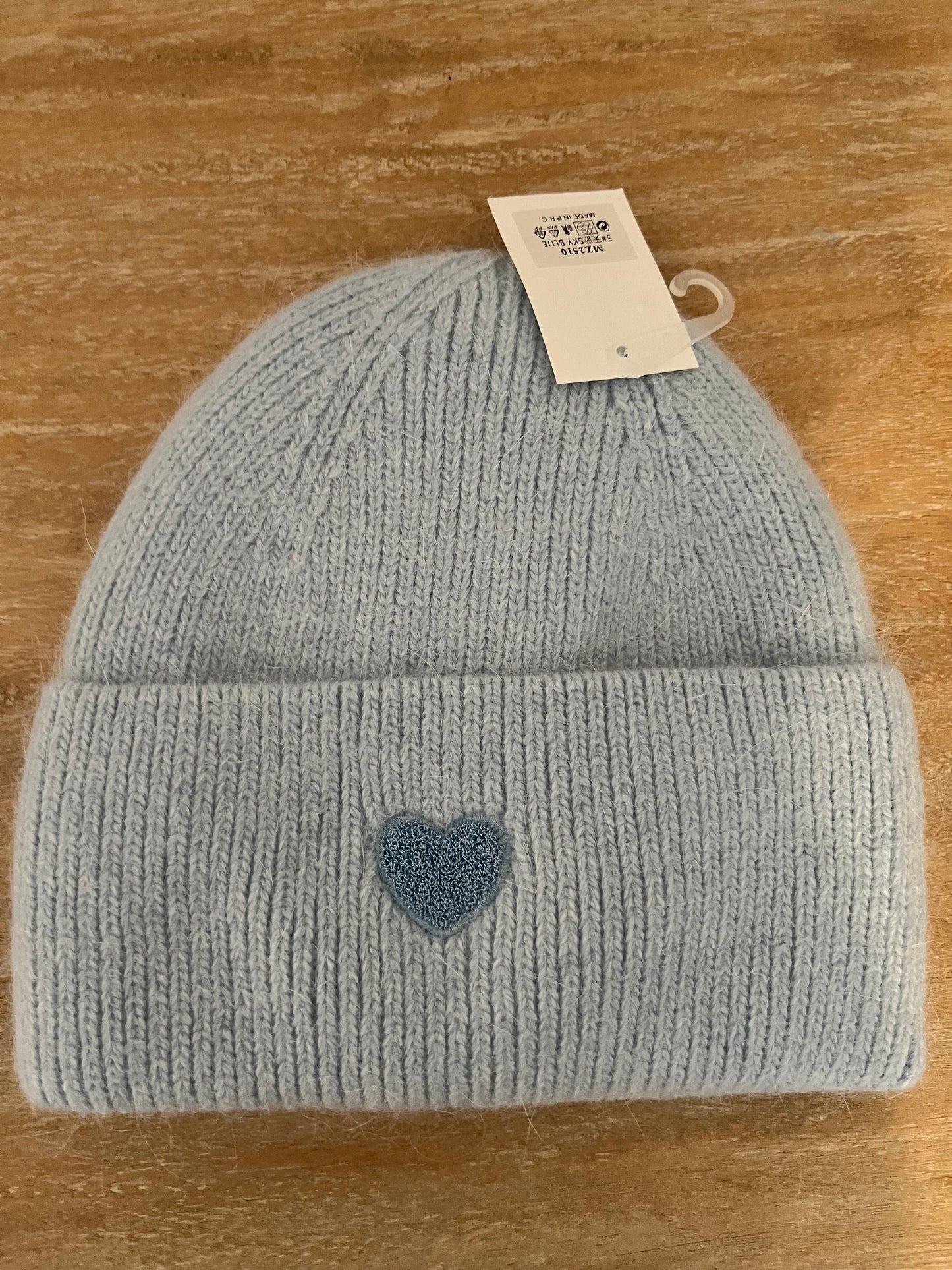 Flausch Mütze mit Herz