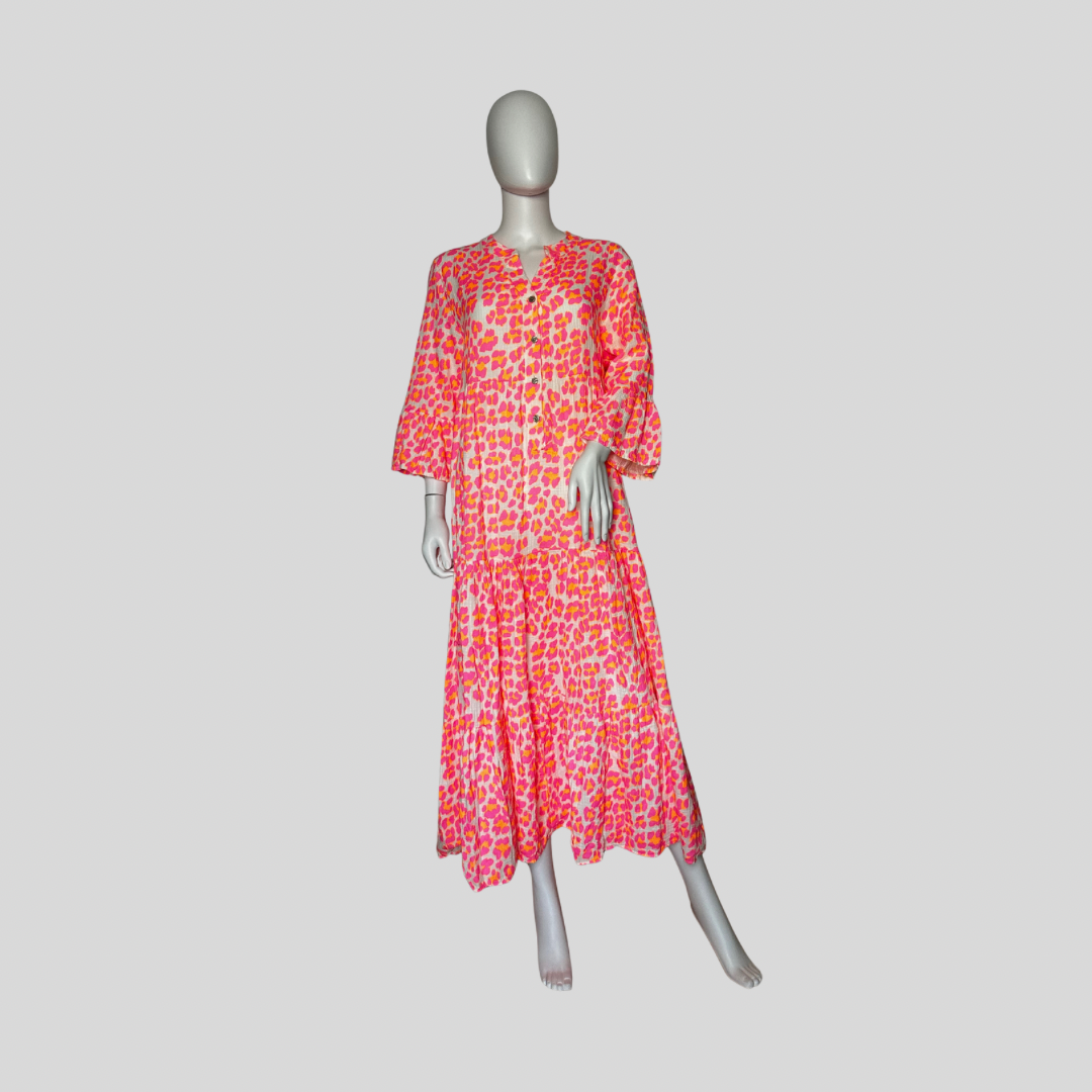 Musselin Kleid "Lang - Leo"