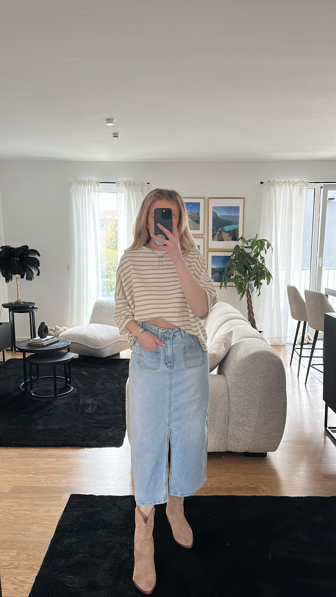 Jeansrock "Midi"