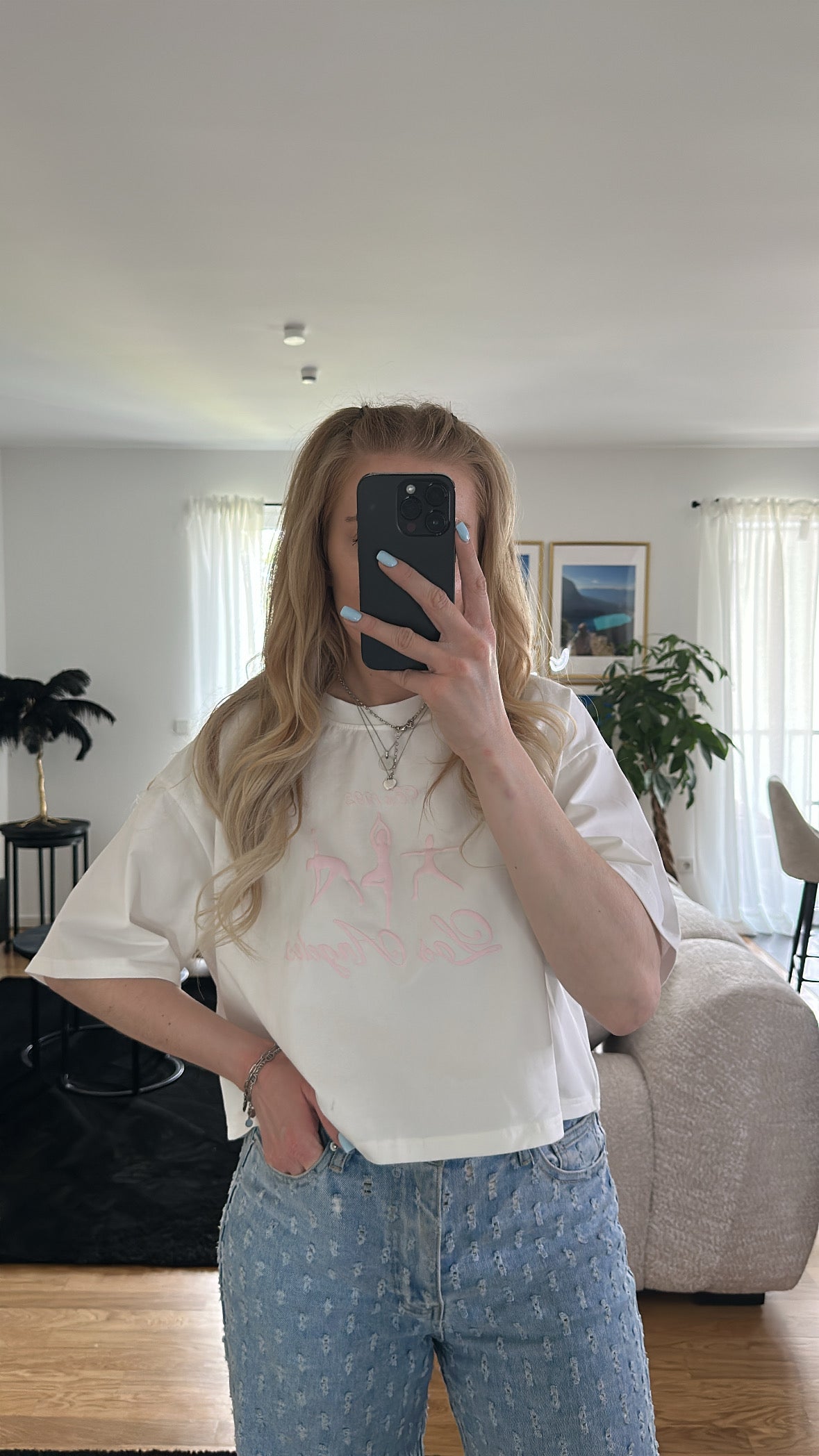 T-Shirt „Ballerina Rose Creme“