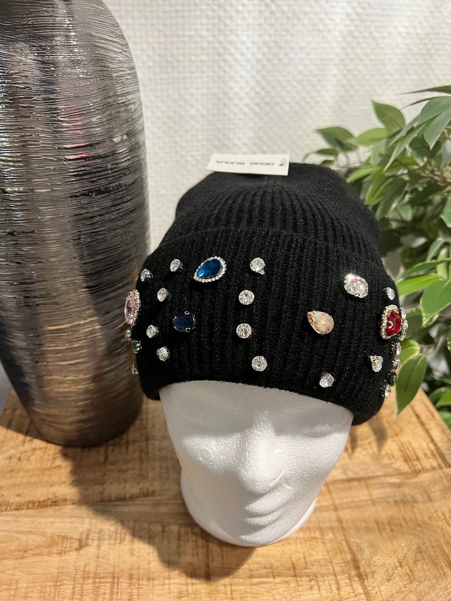Mütze mit Strass Steinen