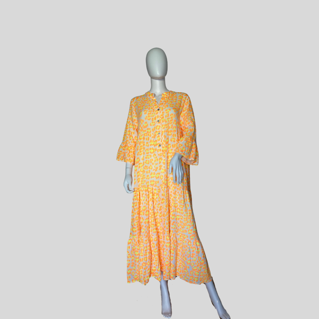 Musselin Kleid "Lang - Leo"