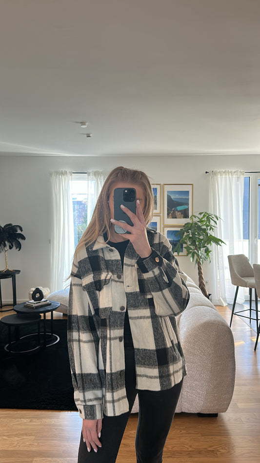 Stoffjacke "Schwarz/Weiß"