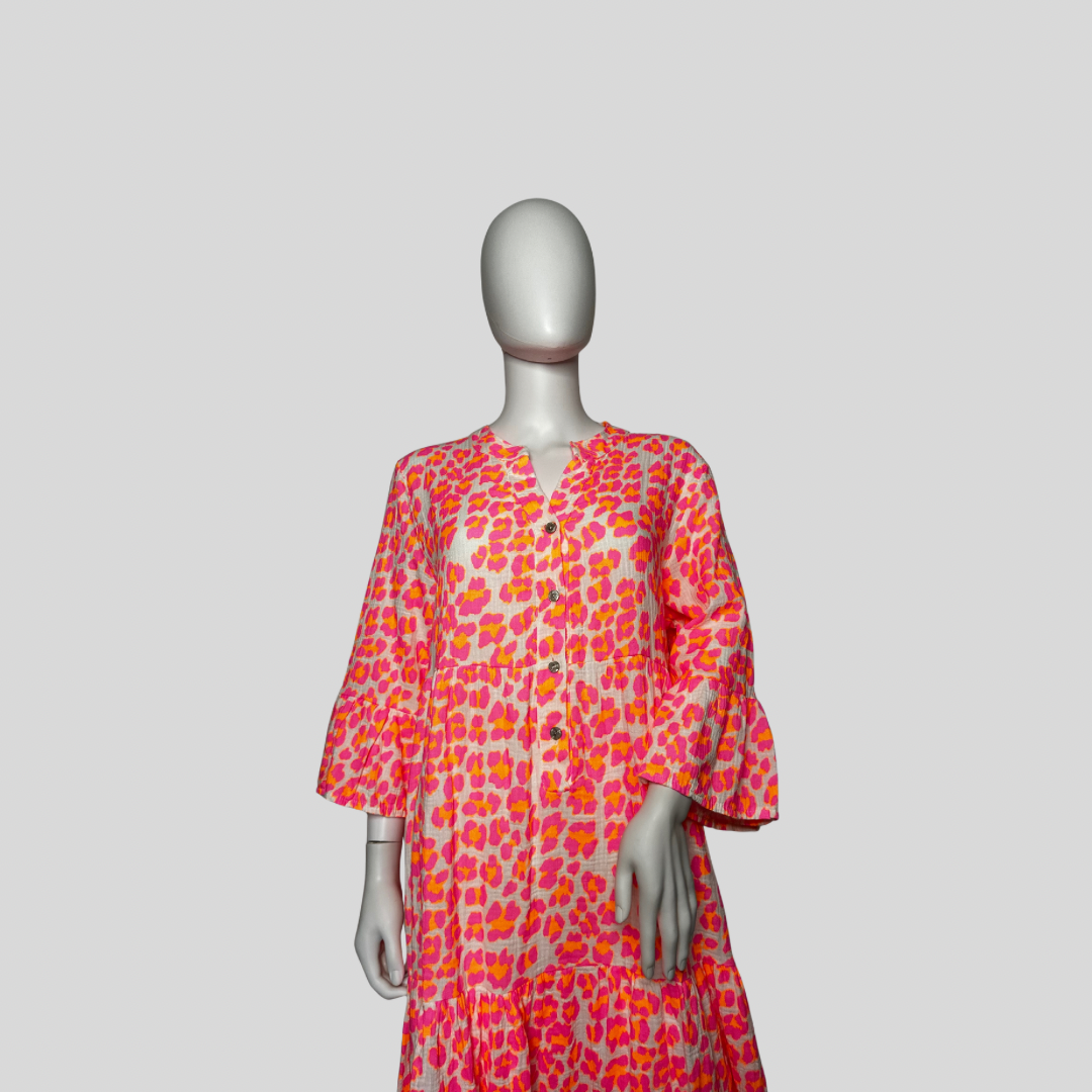 Musselin Kleid "Lang - Leo"