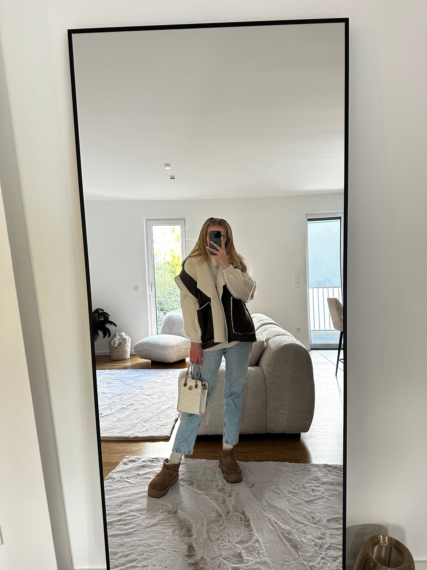 Braune Weste Oversized