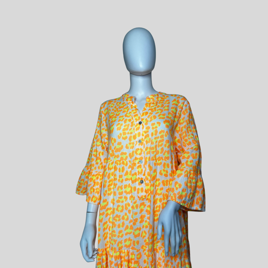 Musselin Kleid "Lang - Leo"