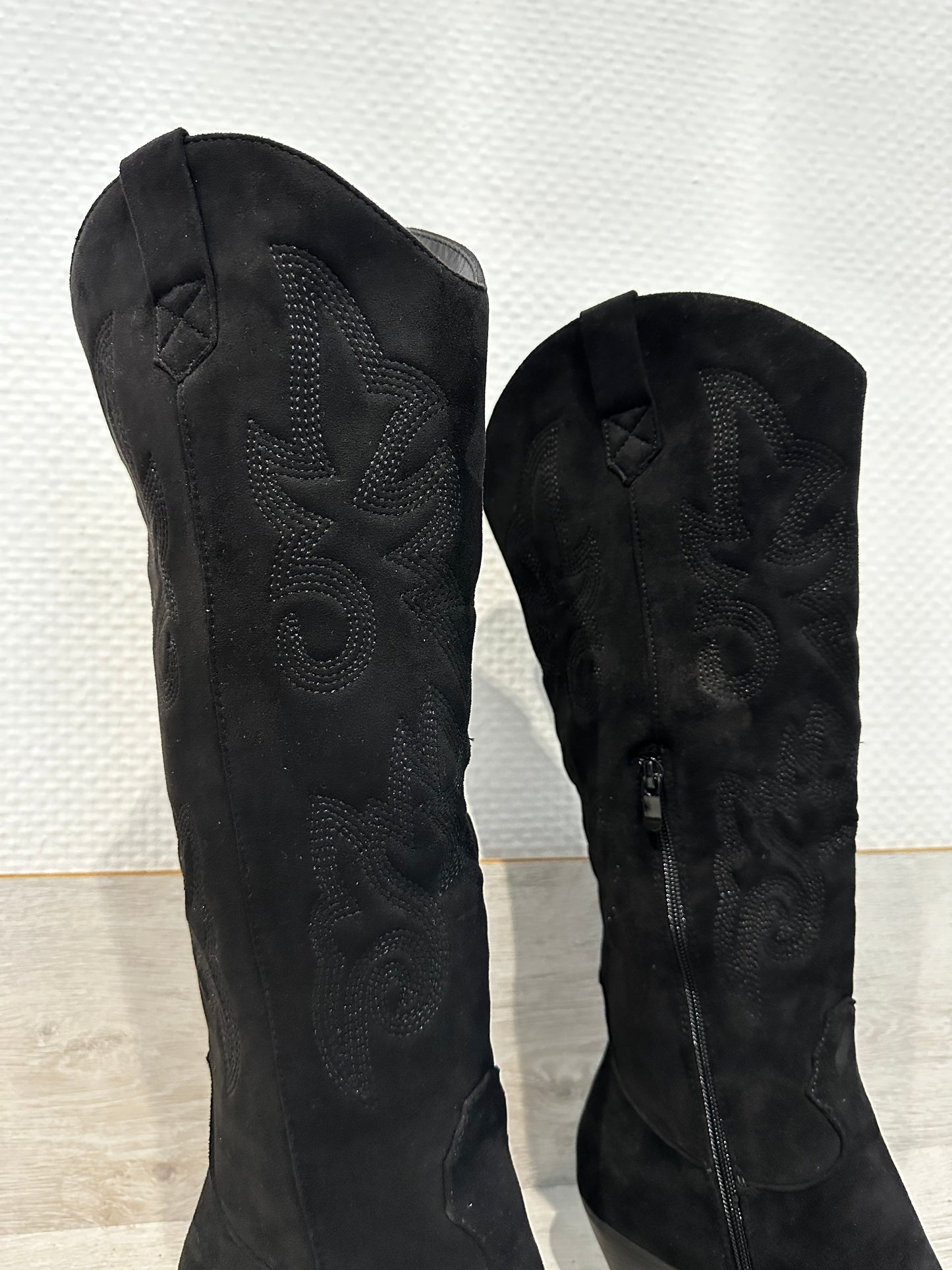 Schwarze Cowboy Stiefel "Cleo"