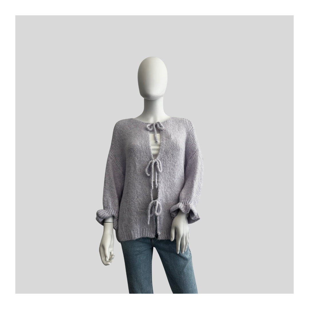 Strickjacke "Flausch mit Schleifen“