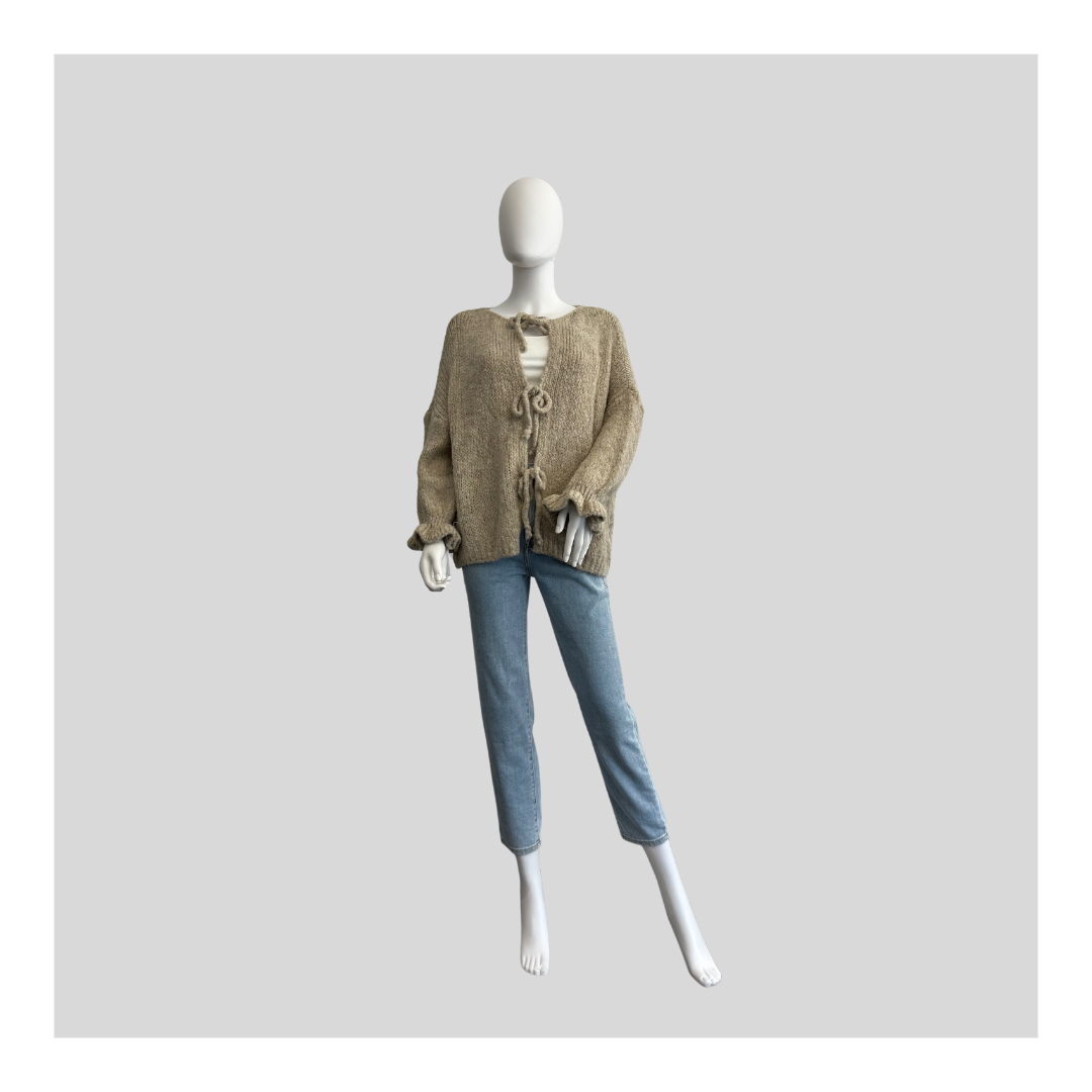 Strickjacke "Flausch mit Schleifen“