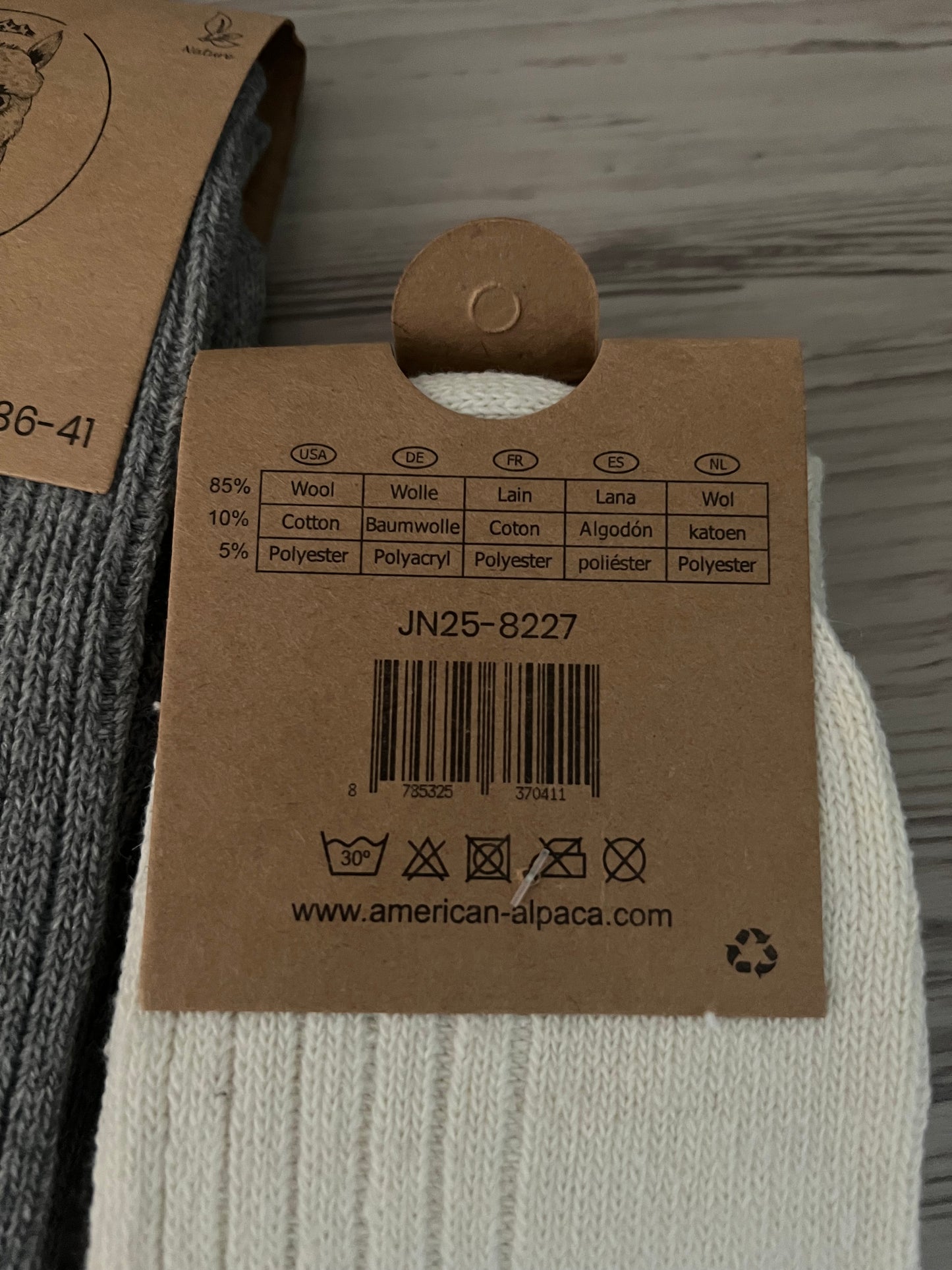 Alpaca Socken gerippt 36-41