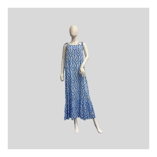 Blaues Sommerkleid "Zwillingsherz"