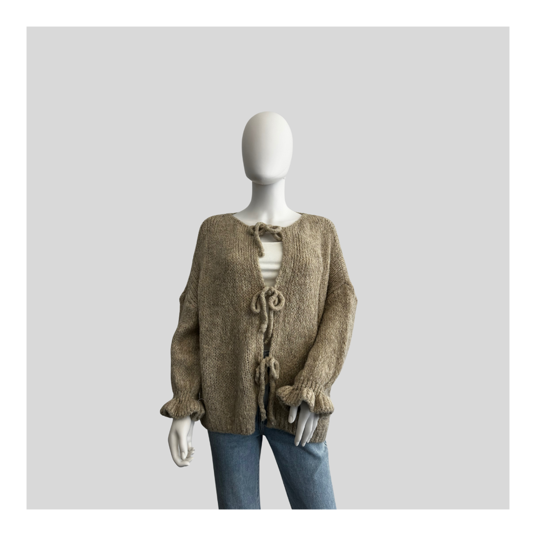Strickjacke "Flausch mit Schleifen“