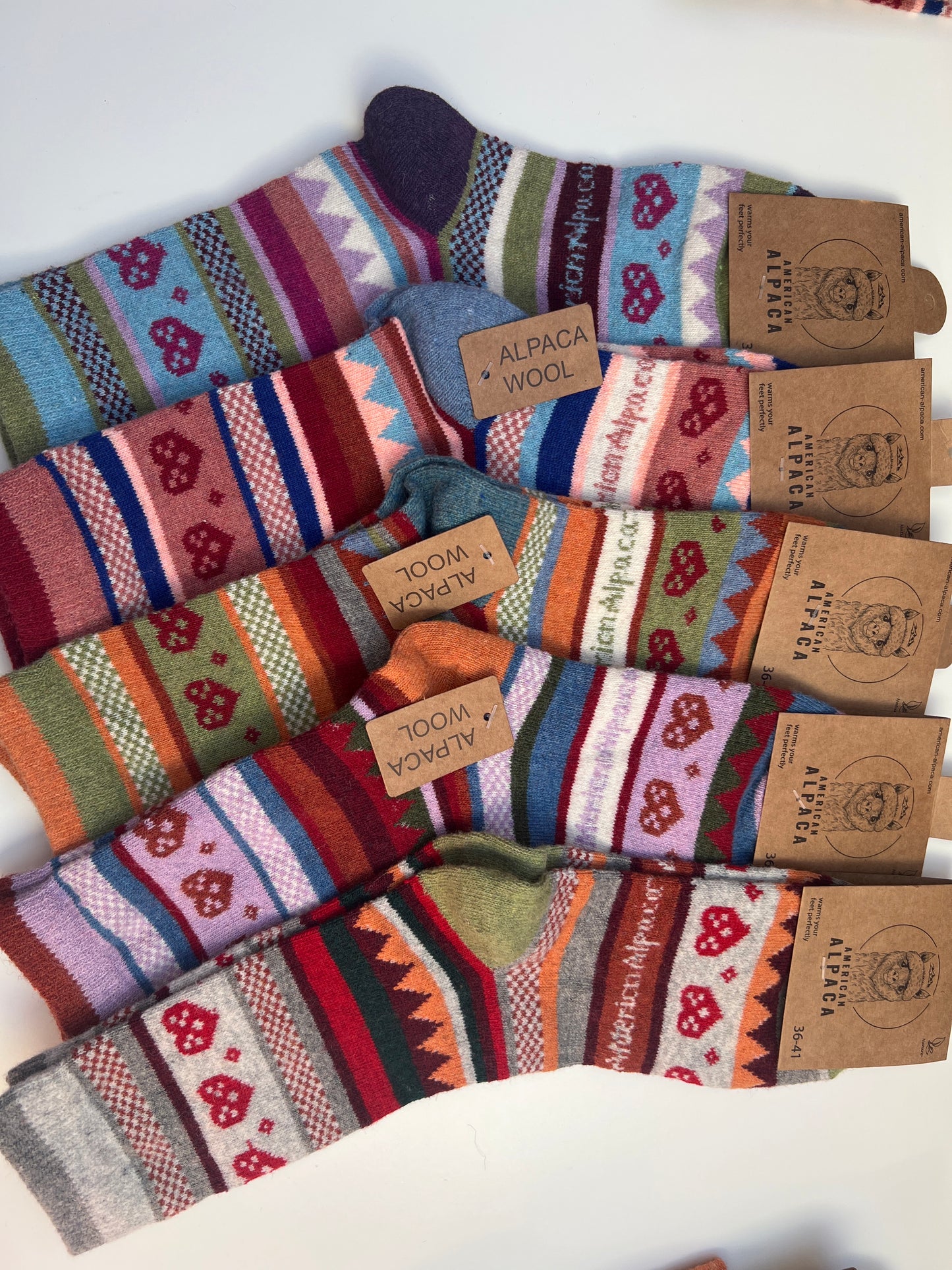 Alpaca Socken Brezel Gr 36-41