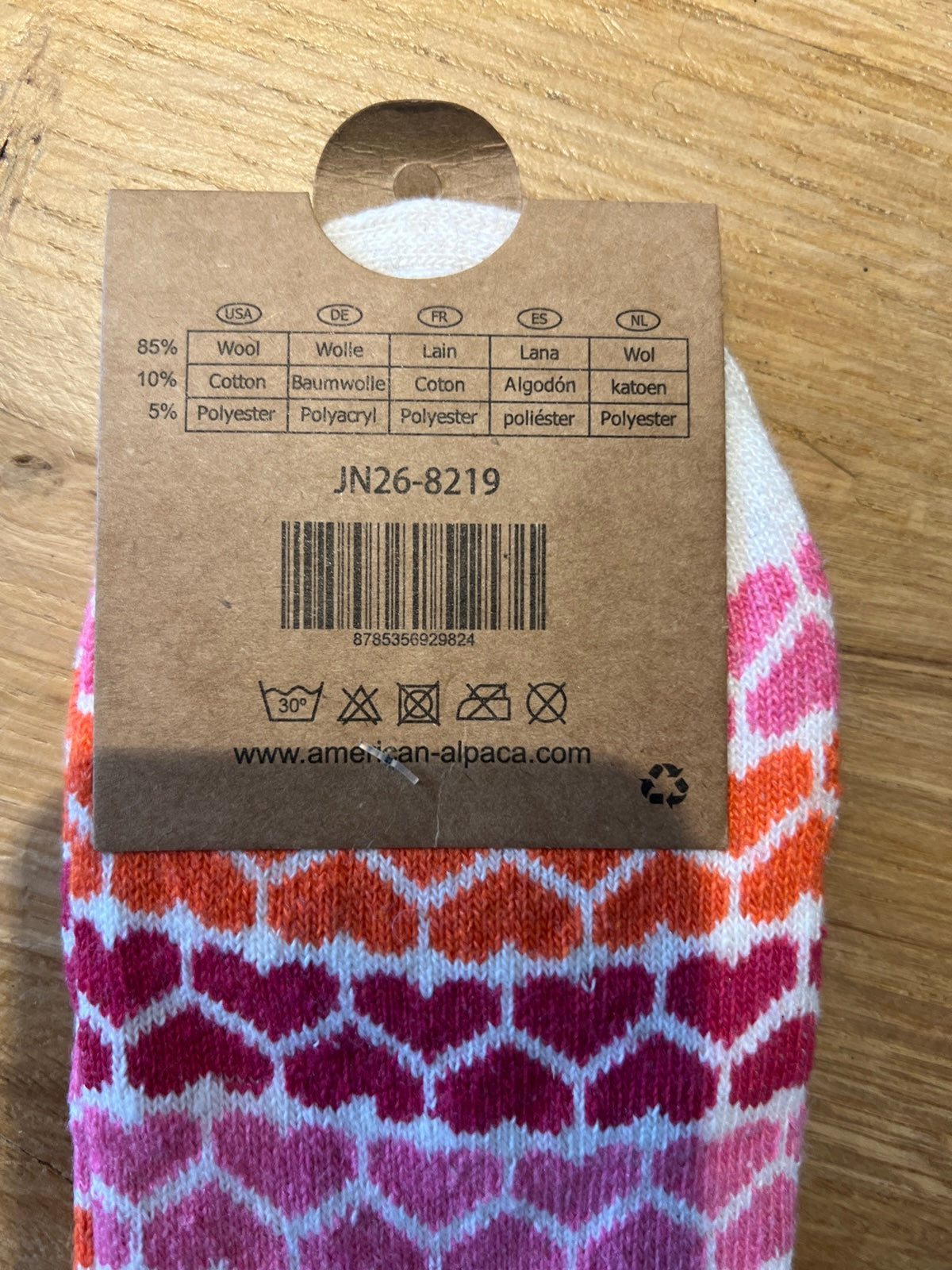 Alpaca Herz Socken Gr 36-41 JN26-8219 🦙