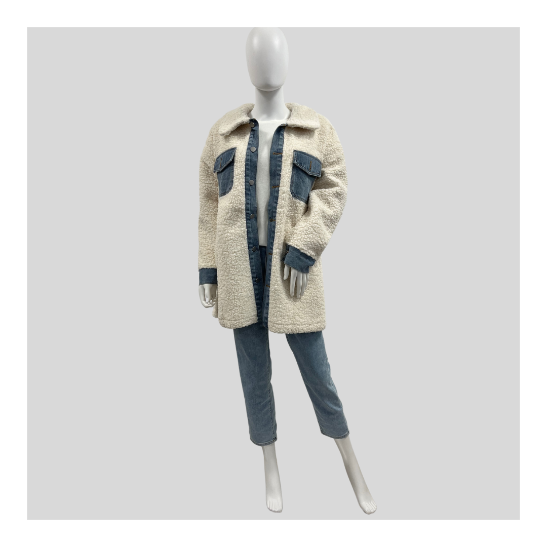 Teddy Jeansjacke