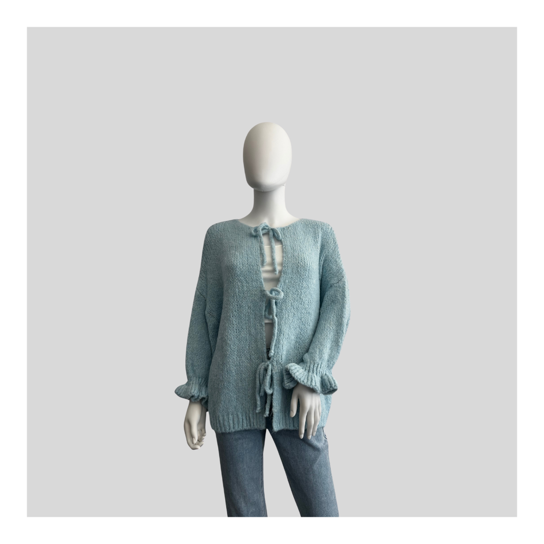 Strickjacke "Flausch mit Schleifen“