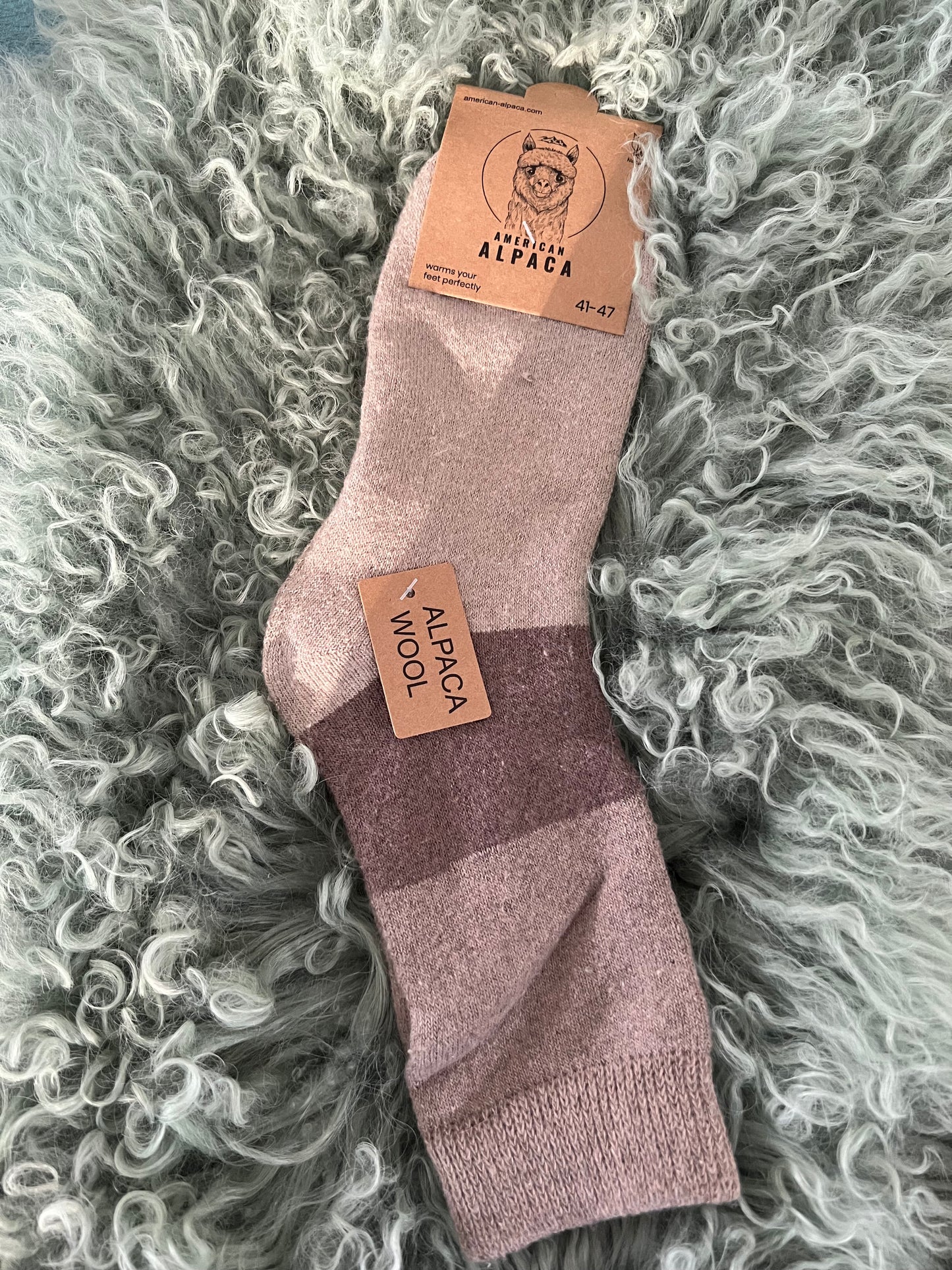 Alpaca Socken Gr 41-47 taupe