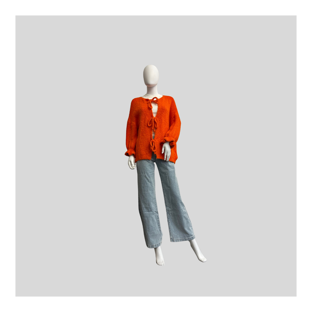 Strickjacke "Flausch mit Schleifen“