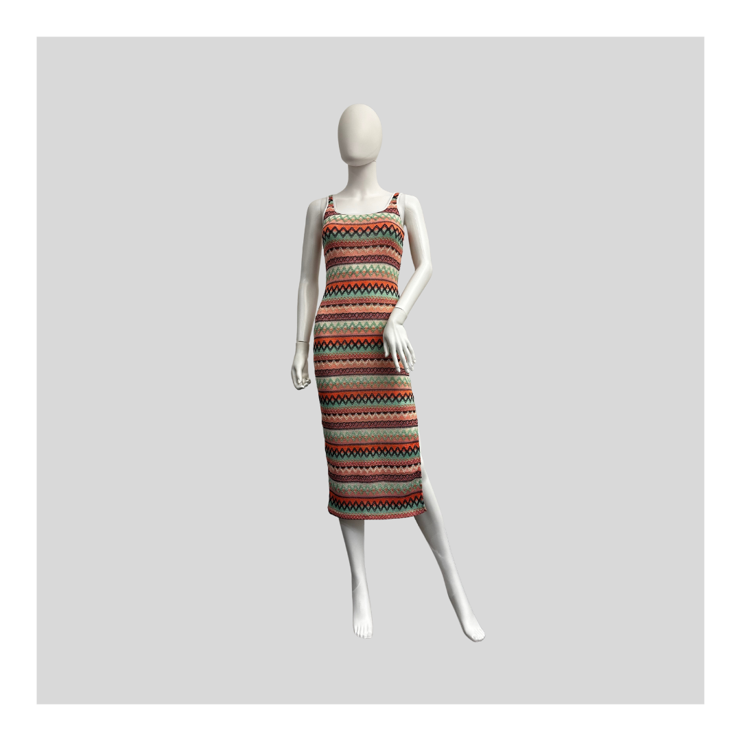 Enganliegendes Kleid "Orange"