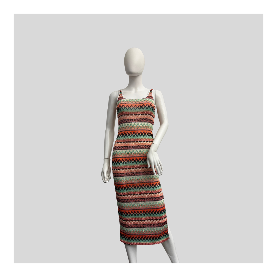 Enganliegendes Kleid "Orange"