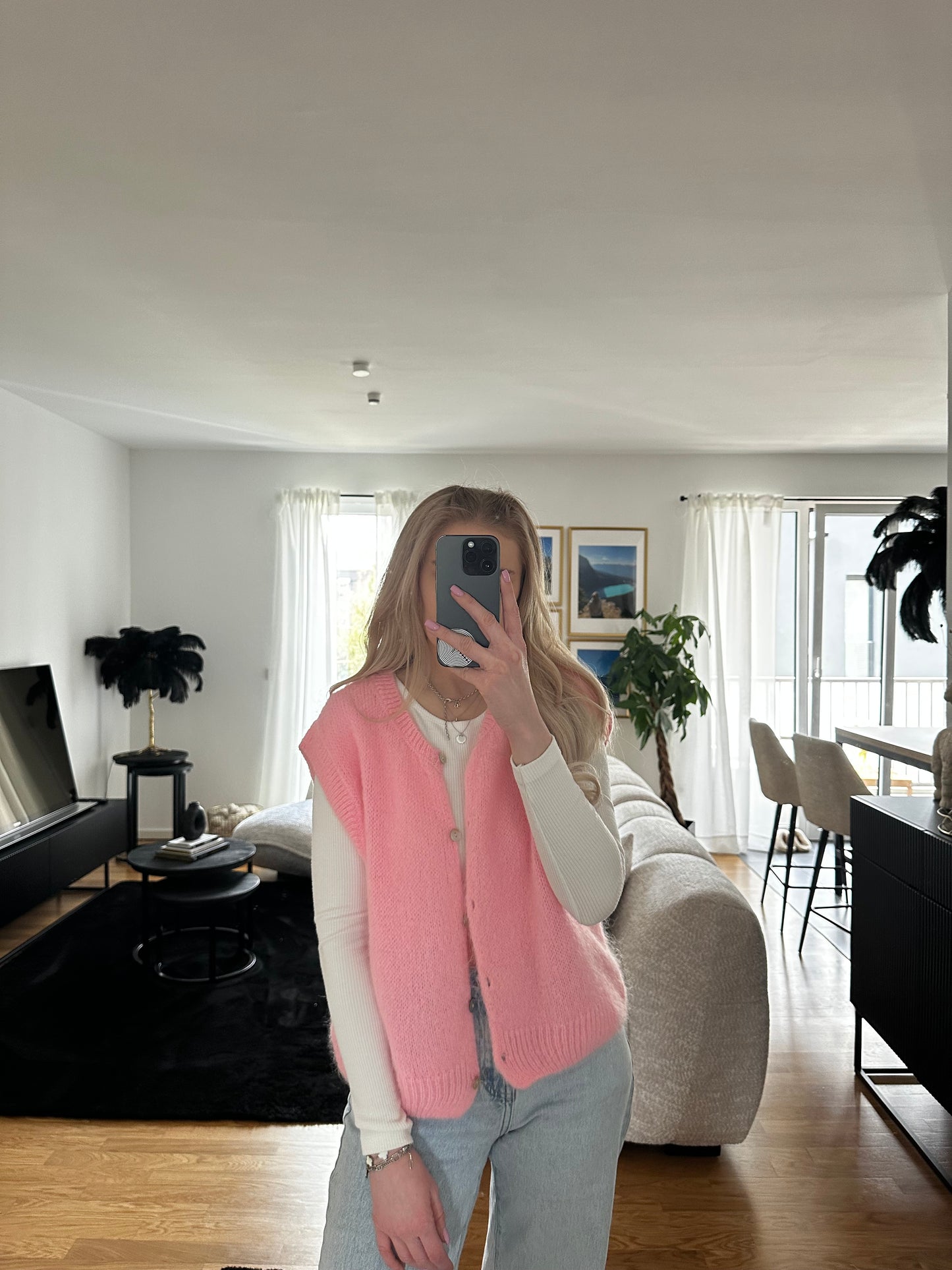 Ärmellose Strickjacke "Lina"