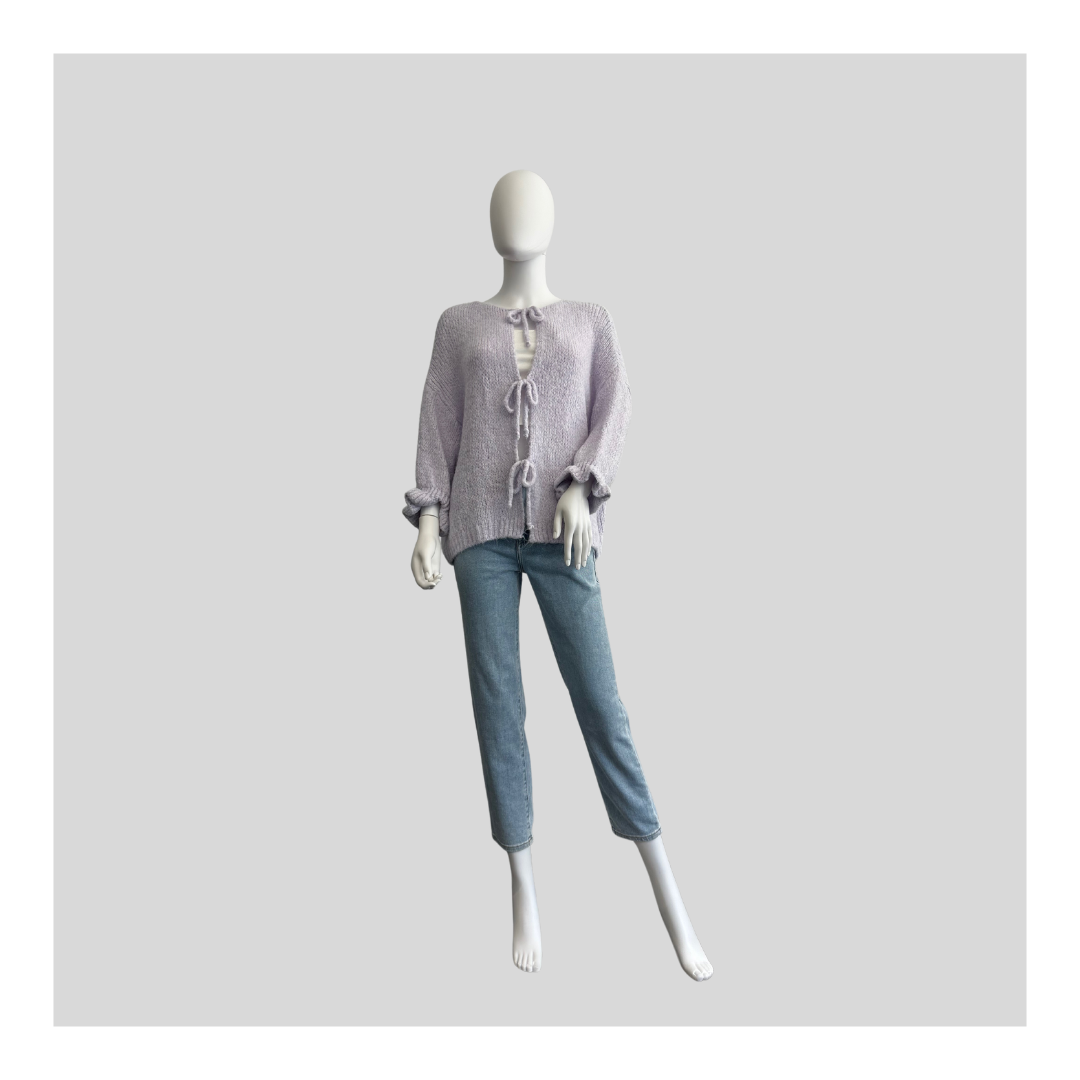 Strickjacke "Flausch mit Schleifen“