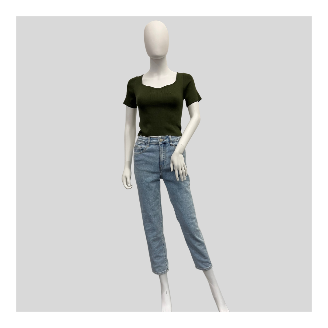 Crop T-Shirt "Khaki"