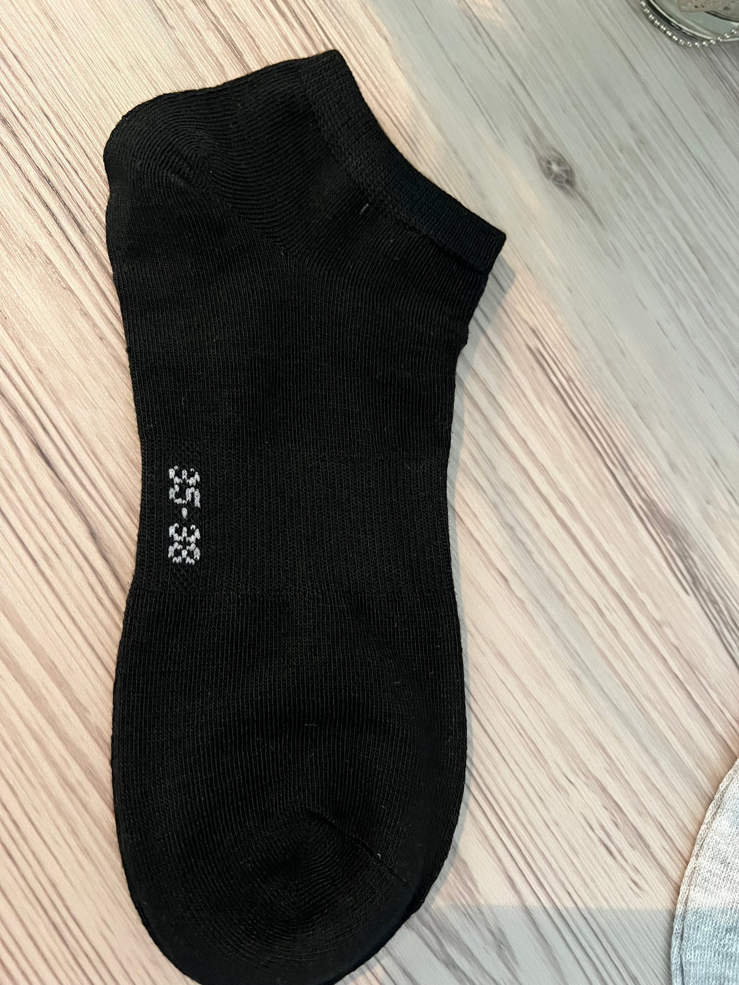 Sneaker Socken 35-38 schwarz und weiß