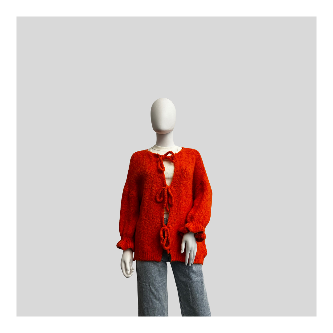 Strickjacke "Flausch mit Schleifen“