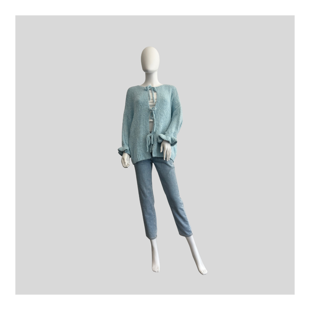 Strickjacke "Flausch mit Schleifen“
