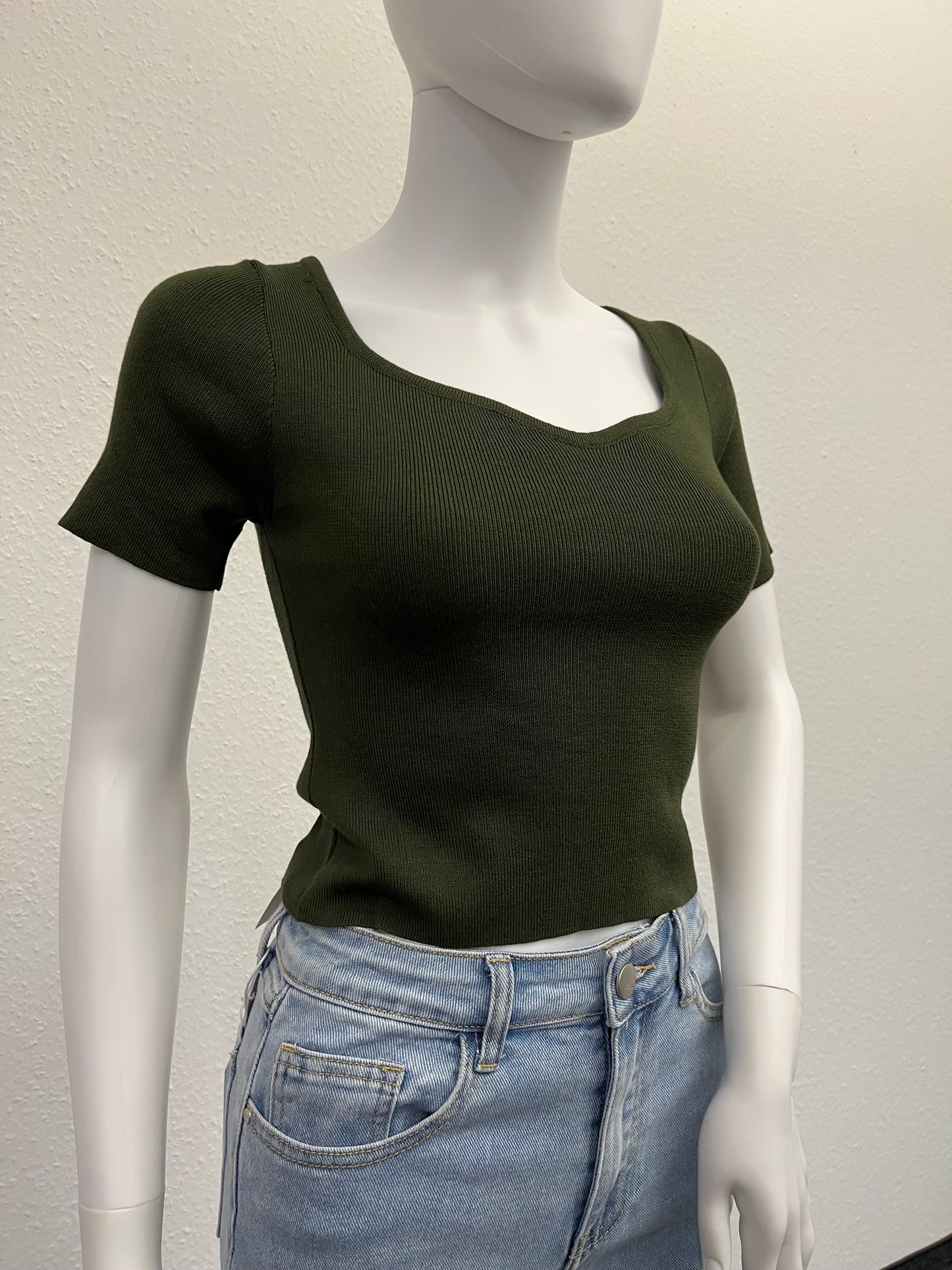 Crop T-Shirt "Khaki"
