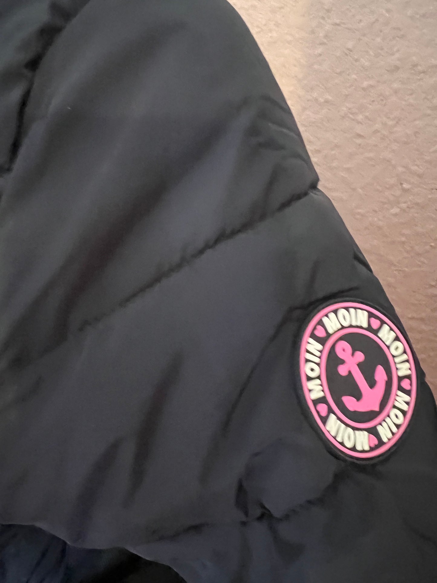 Zwillingsherz Steppjacke dunkelblau Moin Moin