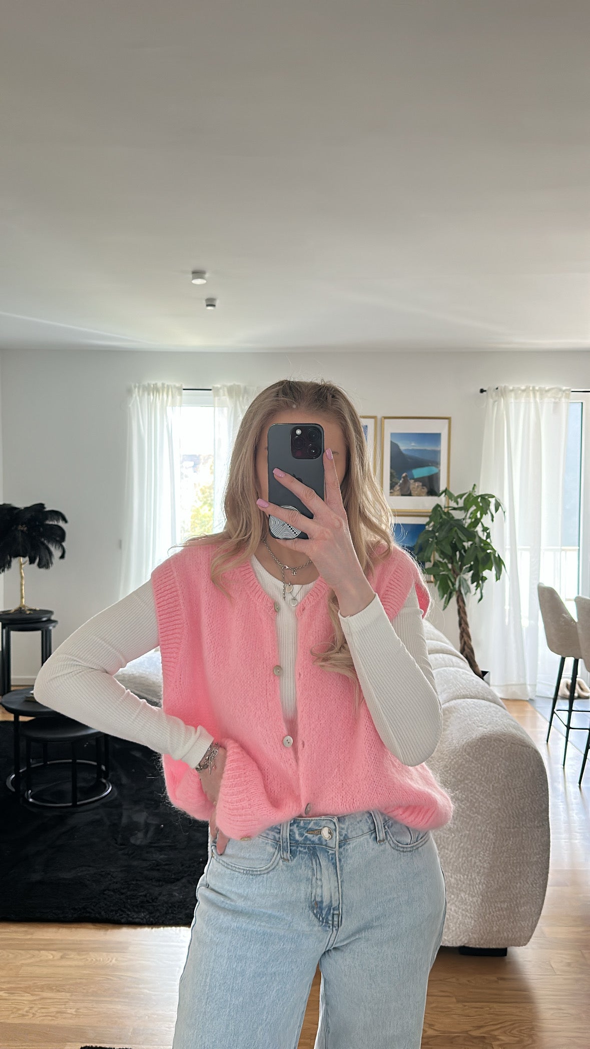 Ärmellose Strickjacke "Lina"