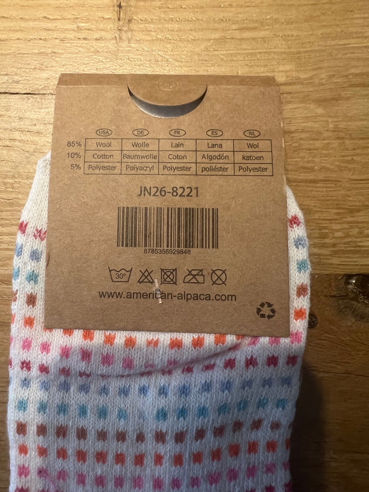 Alpaca Socken Quadrat bunt Gr 36-41 JN26-8221 🦙