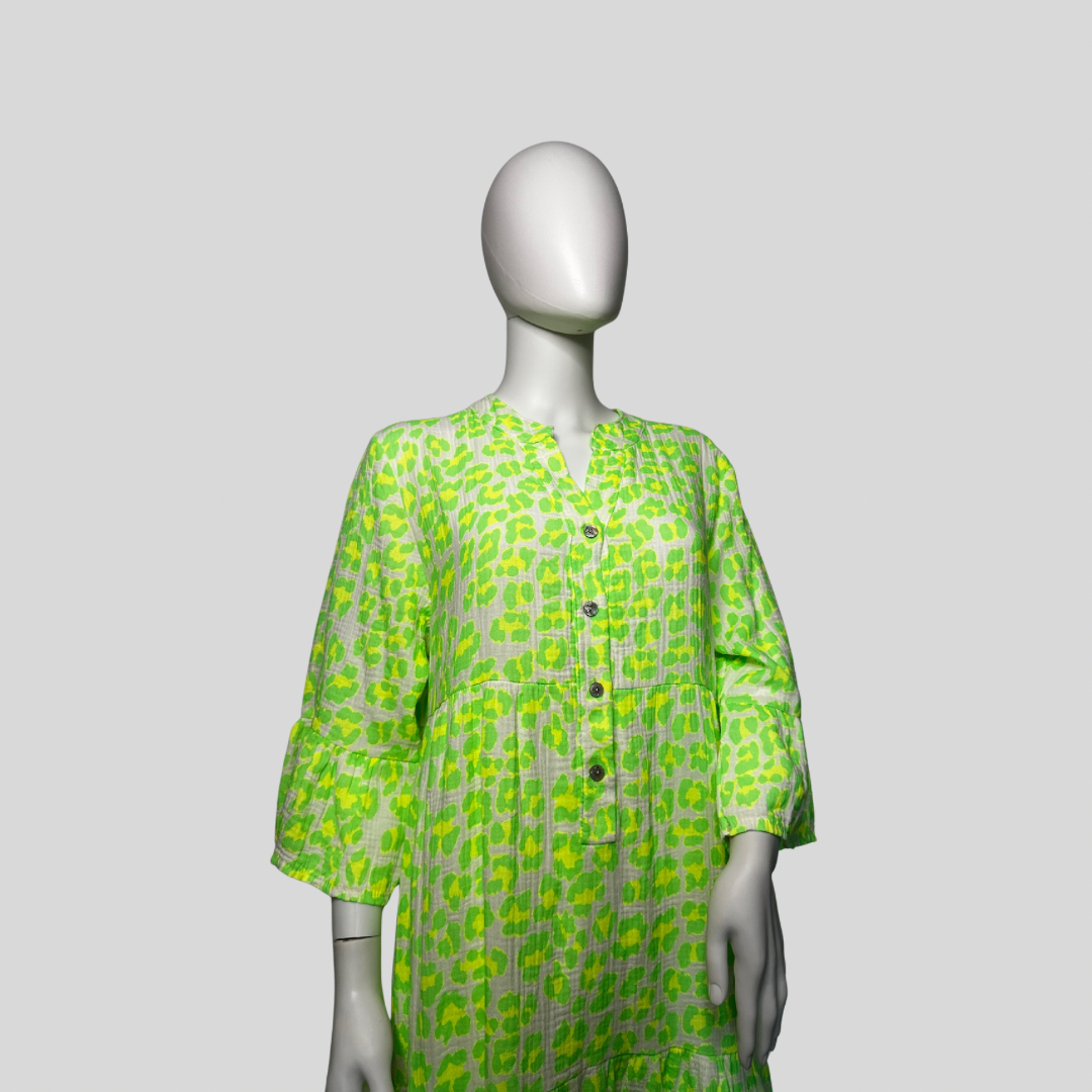Musselin Kleid "Lang - Leo"