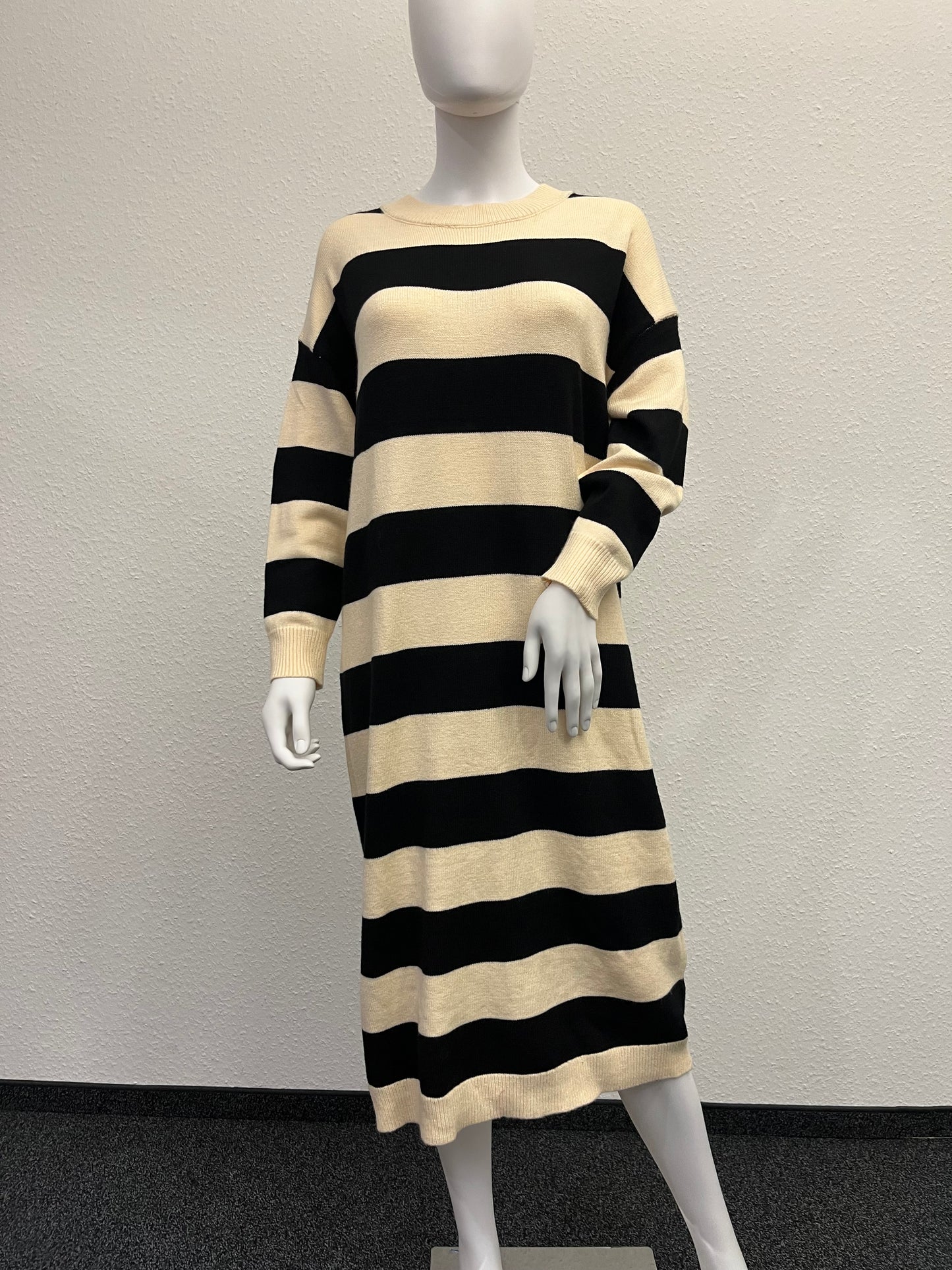 Kleid Langarm "Gestreift"