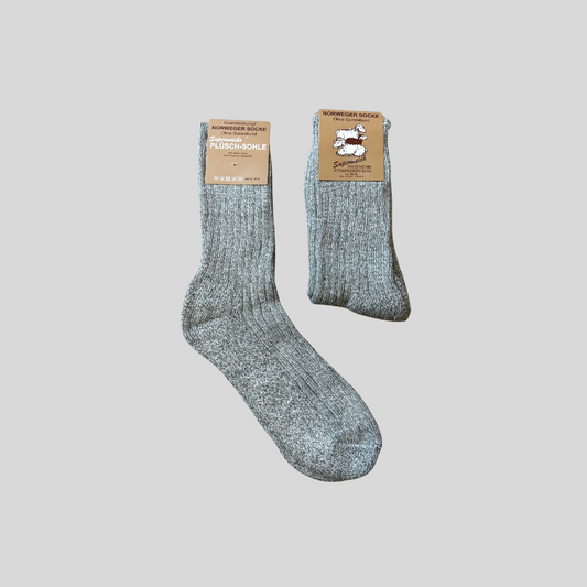 Norweger Socken grau