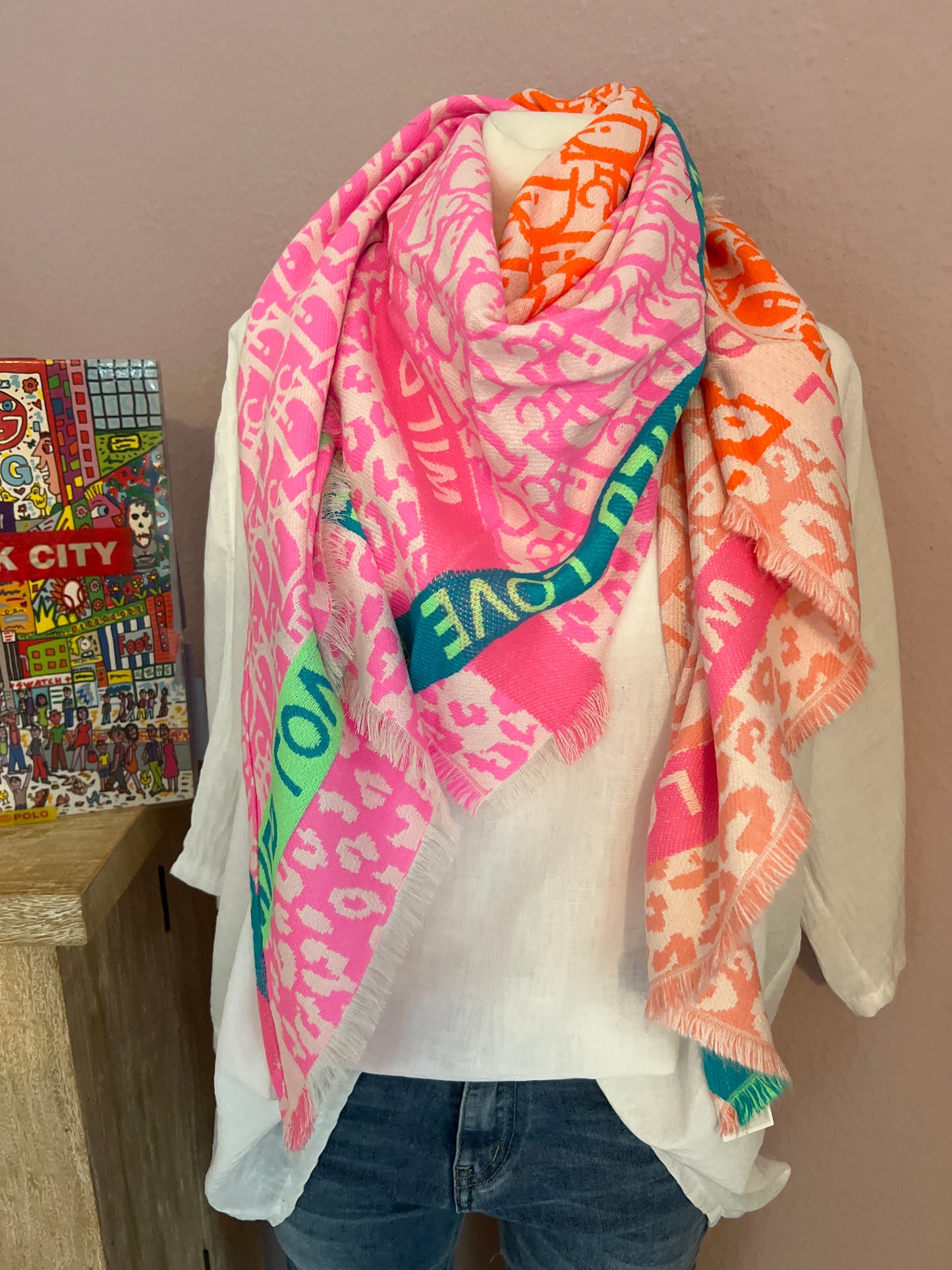 Wild Love Schal pink Di