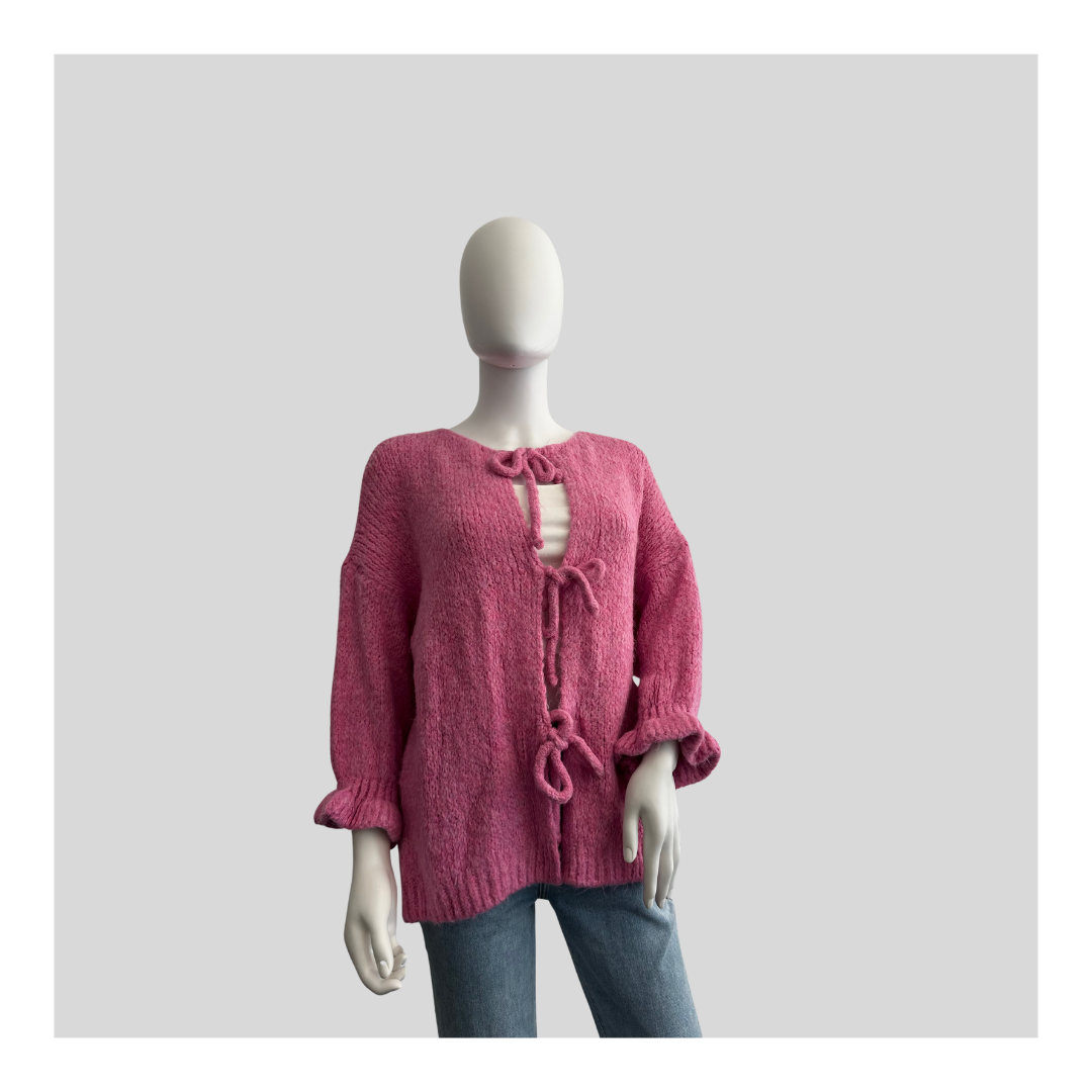 Strickjacke "Flausch mit Schleifen“