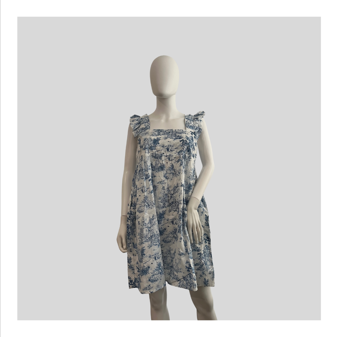 Sommerkleid "Blau und Weiß"