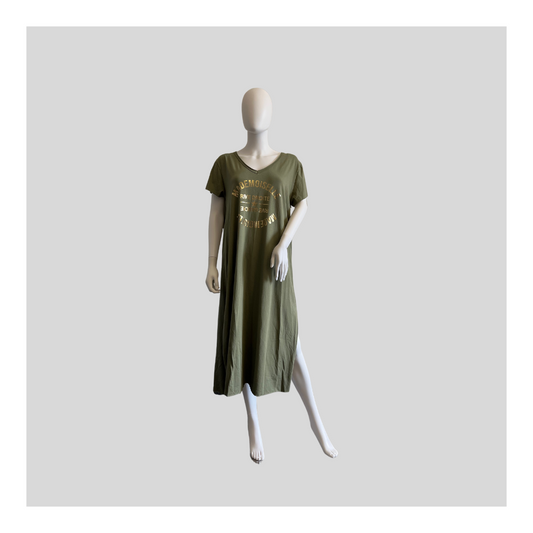 Langes Kleid mit Print