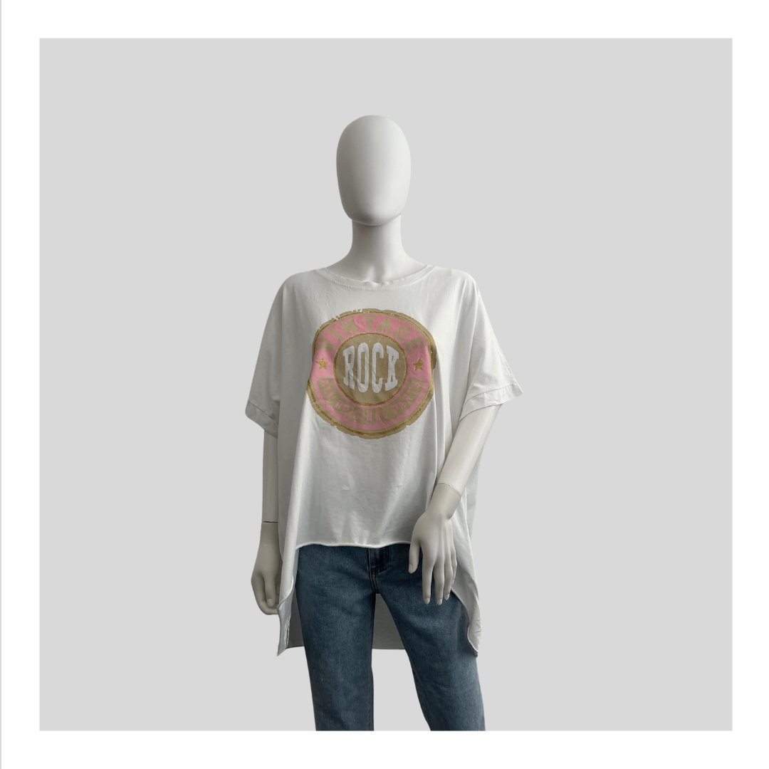 Oversized T-Shirt "Rock Print"