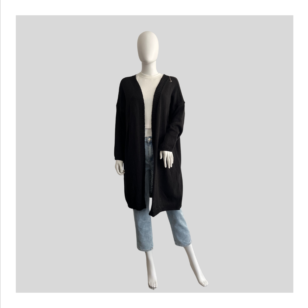 Dünne Strickjacke “Schwarz”