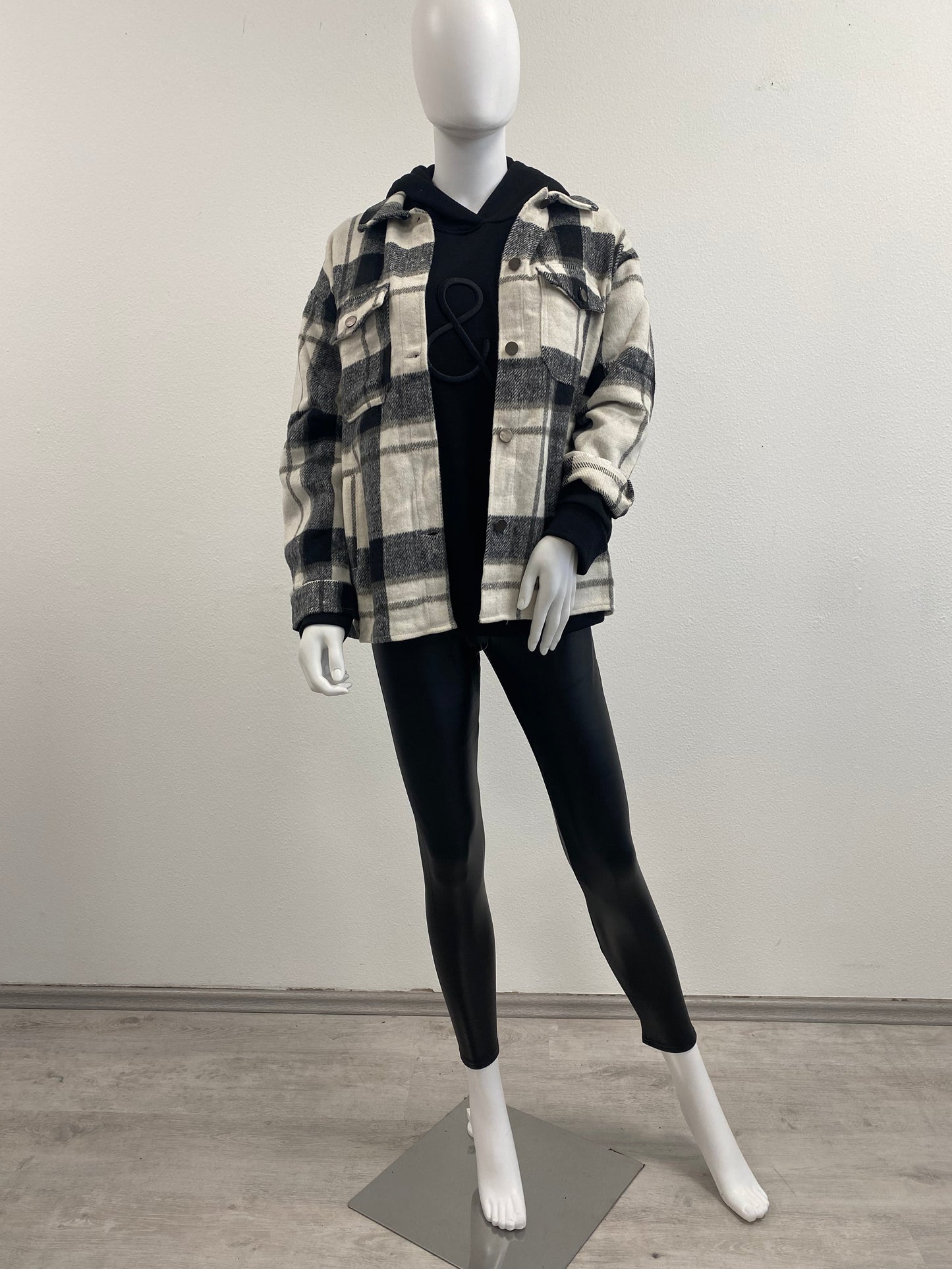 Stoffjacke "Schwarz/Weiß"