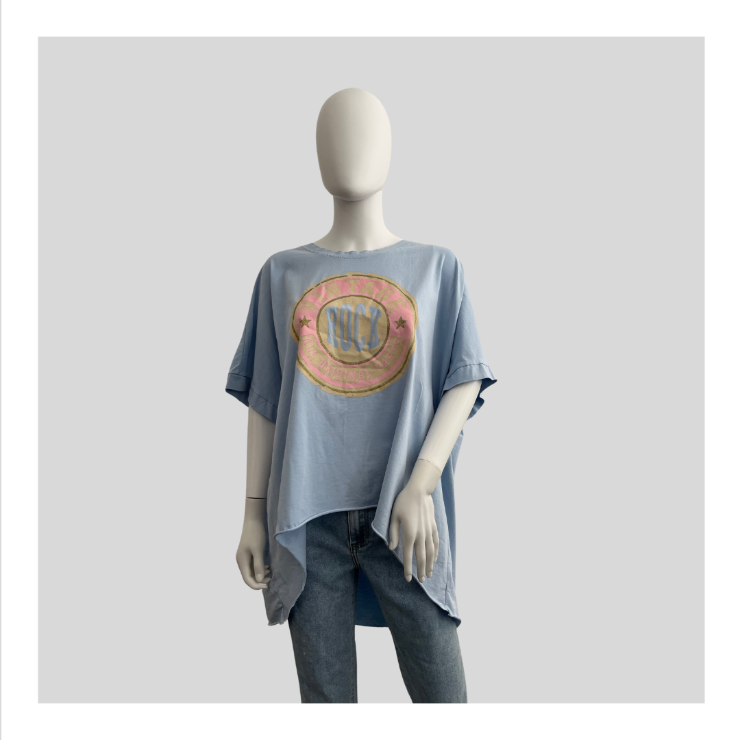 Oversized T-Shirt "Rock Print"