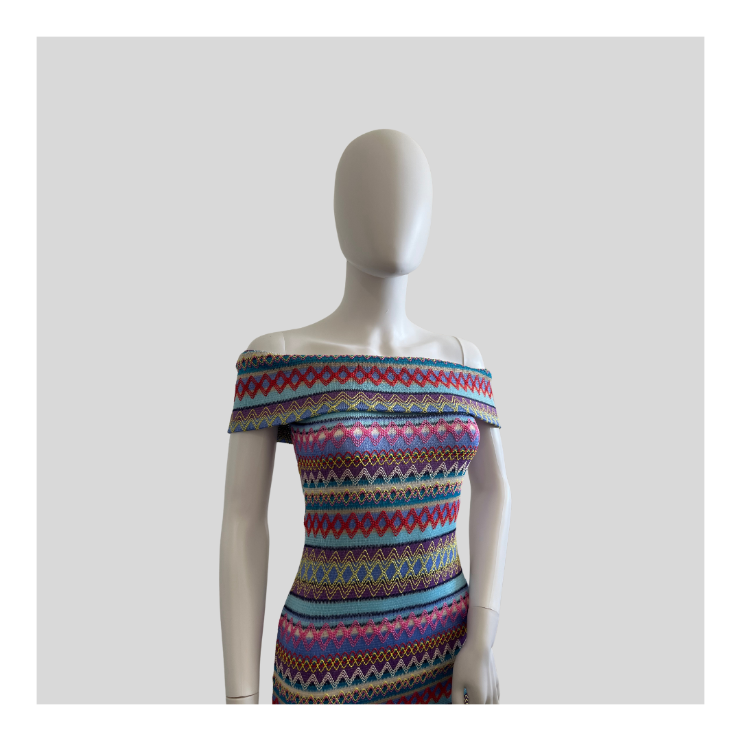 Schulterfreies Kleid "Flieder"