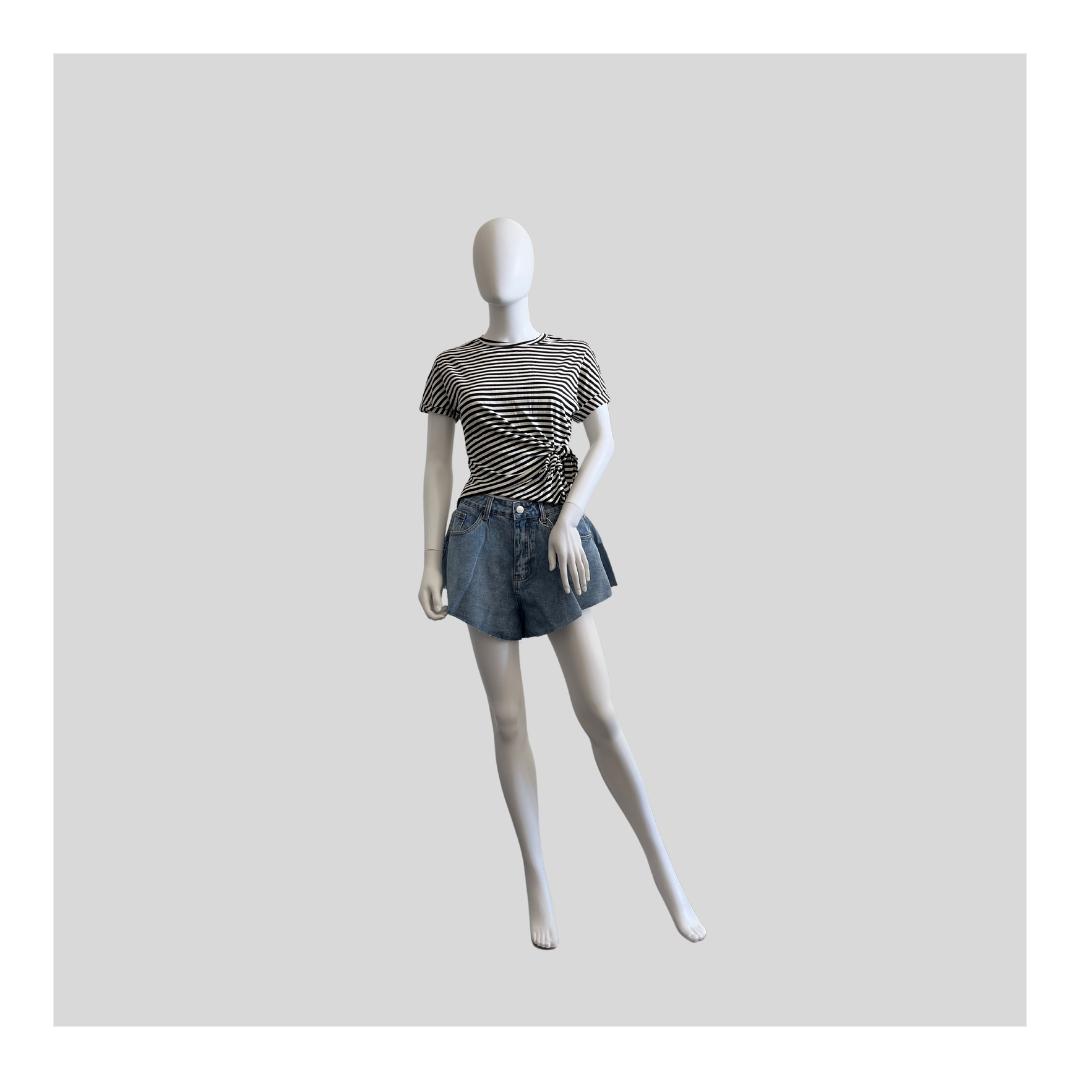 Gestreiftes T-Shirt "Knoten"