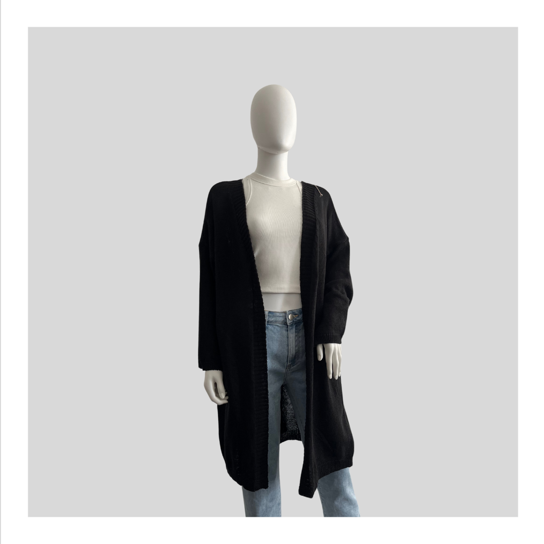 Dünne Strickjacke “Schwarz”